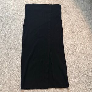 Express Black Pencil Skirt with Slit